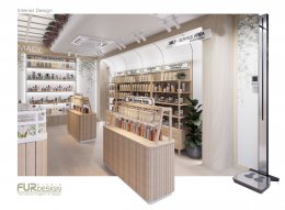Design, manufacture and installation of stores: FUR Farmacy stores, sample pharmacies, props, displays, complete store components.